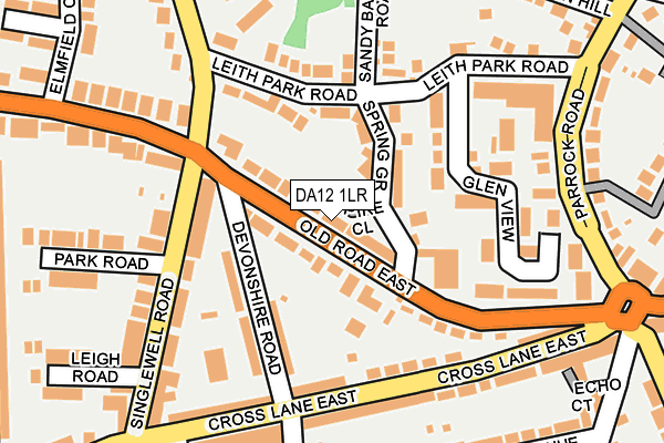 DA12 1LR map - OS OpenMap – Local (Ordnance Survey)