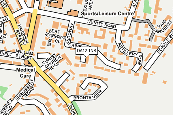 DA12 1NB map - OS OpenMap – Local (Ordnance Survey)