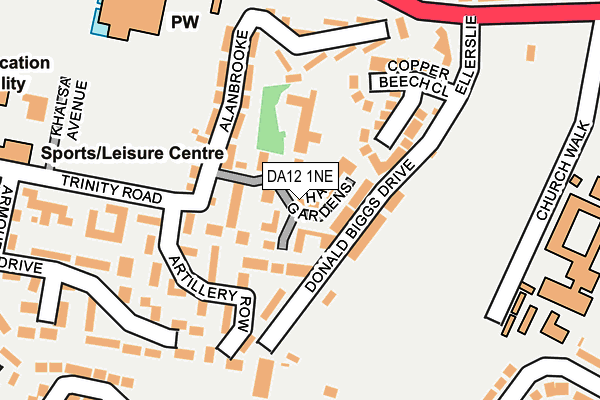 DA12 1NE map - OS OpenMap – Local (Ordnance Survey)