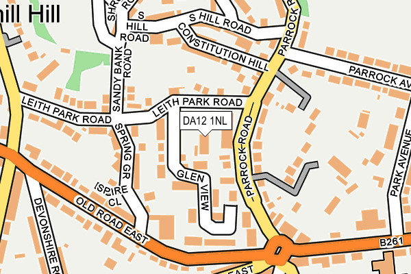 DA12 1NL map - OS OpenMap – Local (Ordnance Survey)