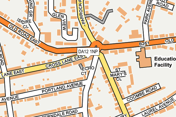 DA12 1NP map - OS OpenMap – Local (Ordnance Survey)