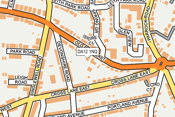 DA12 1NQ map - OS OpenMap – Local (Ordnance Survey)