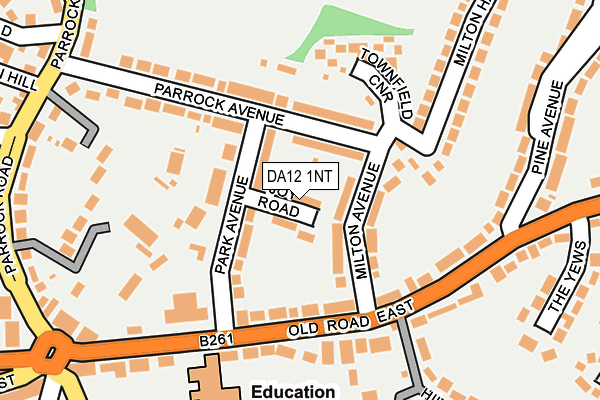 DA12 1NT map - OS OpenMap – Local (Ordnance Survey)