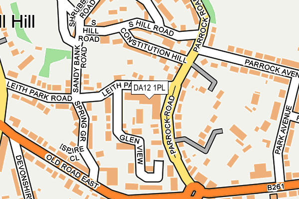 DA12 1PL map - OS OpenMap – Local (Ordnance Survey)
