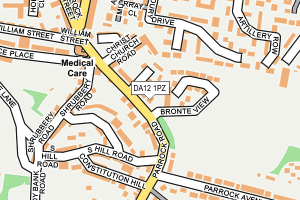 DA12 1PZ map - OS OpenMap – Local (Ordnance Survey)
