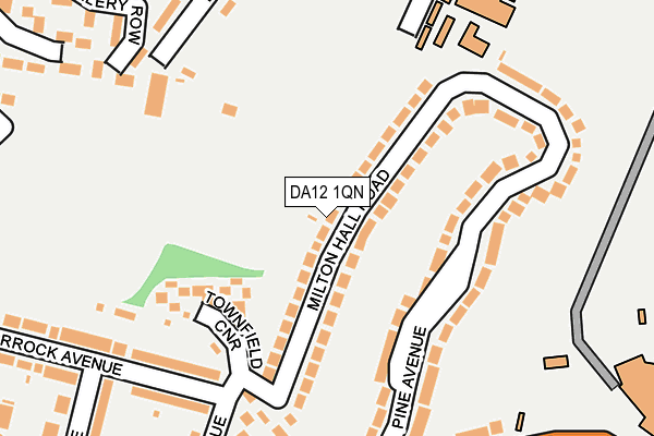 DA12 1QN map - OS OpenMap – Local (Ordnance Survey)