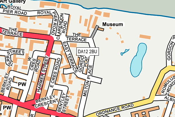 DA12 2BU map - OS OpenMap – Local (Ordnance Survey)