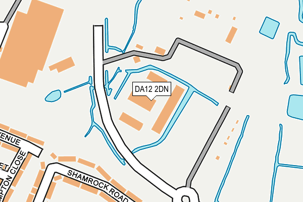 DA12 2DN map - OS OpenMap – Local (Ordnance Survey)