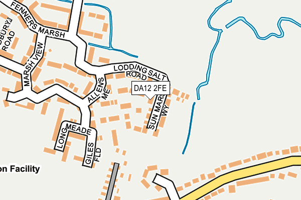 DA12 2FE map - OS OpenMap – Local (Ordnance Survey)