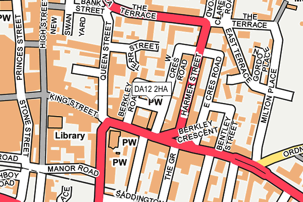 DA12 2HA map - OS OpenMap – Local (Ordnance Survey)