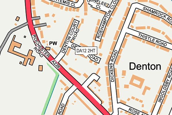 DA12 2HT map - OS OpenMap – Local (Ordnance Survey)