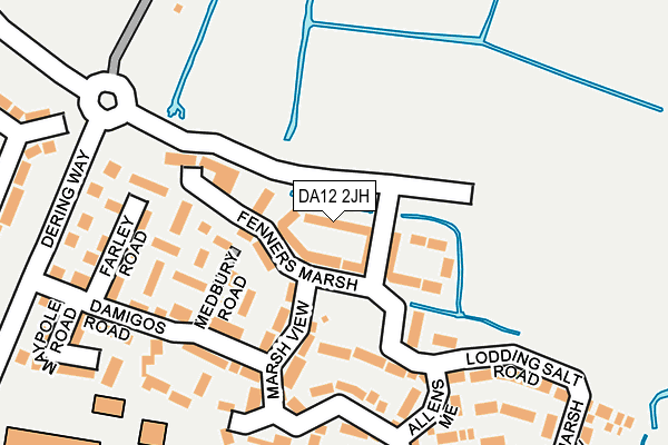 DA12 2JH map - OS OpenMap – Local (Ordnance Survey)