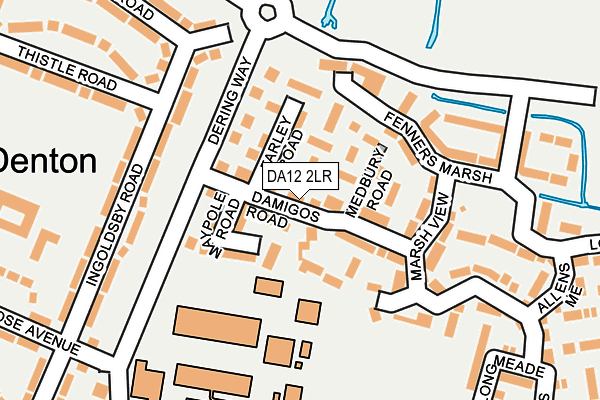 DA12 2LR map - OS OpenMap – Local (Ordnance Survey)