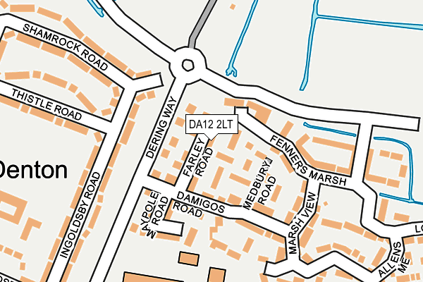 DA12 2LT map - OS OpenMap – Local (Ordnance Survey)