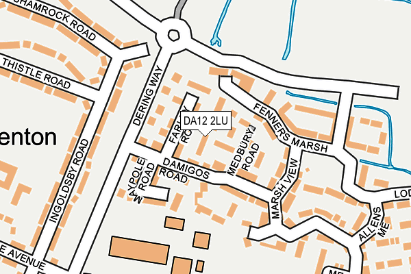 DA12 2LU map - OS OpenMap – Local (Ordnance Survey)
