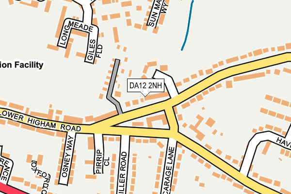 DA12 2NH map - OS OpenMap – Local (Ordnance Survey)