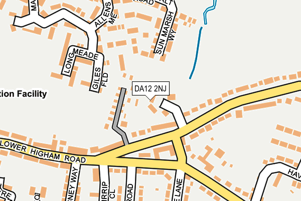 DA12 2NJ map - OS OpenMap – Local (Ordnance Survey)