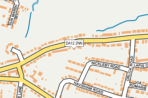 DA12 2NN map - OS OpenMap – Local (Ordnance Survey)