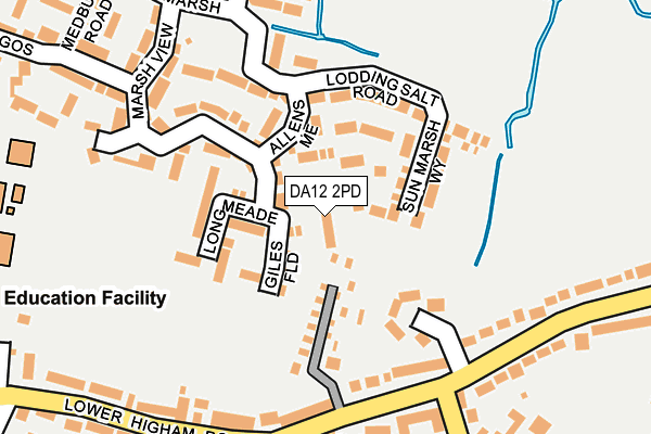 DA12 2PD map - OS OpenMap – Local (Ordnance Survey)