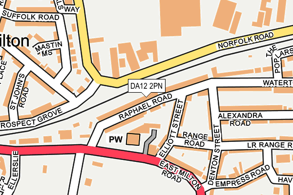 DA12 2PN map - OS OpenMap – Local (Ordnance Survey)