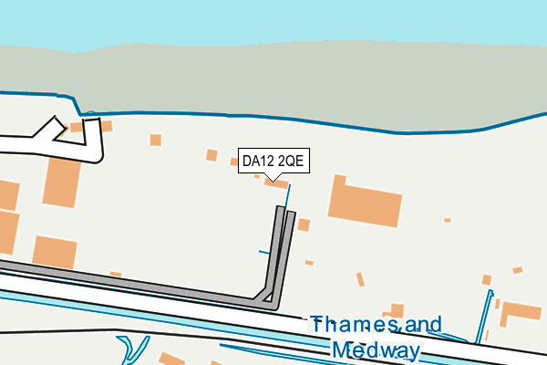 DA12 2QE map - OS OpenMap – Local (Ordnance Survey)