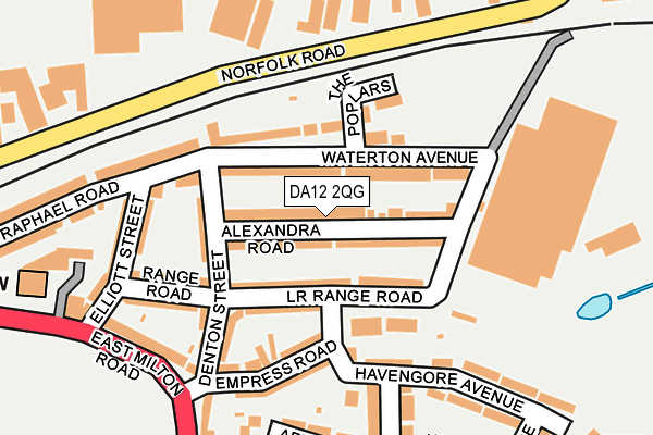 DA12 2QG map - OS OpenMap – Local (Ordnance Survey)