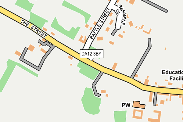 DA12 3BY map - OS OpenMap – Local (Ordnance Survey)
