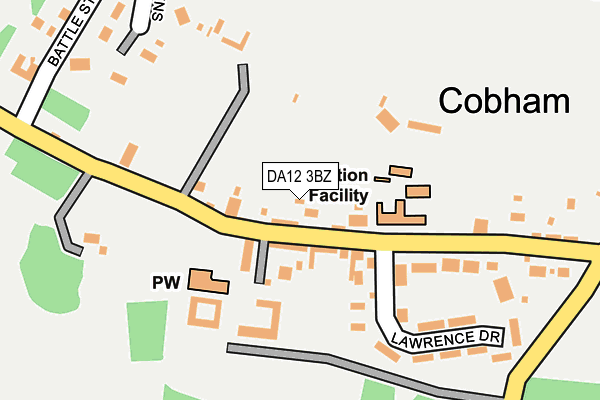 Map of COBHAM COMMUNITY STORES C.I.C. at local scale