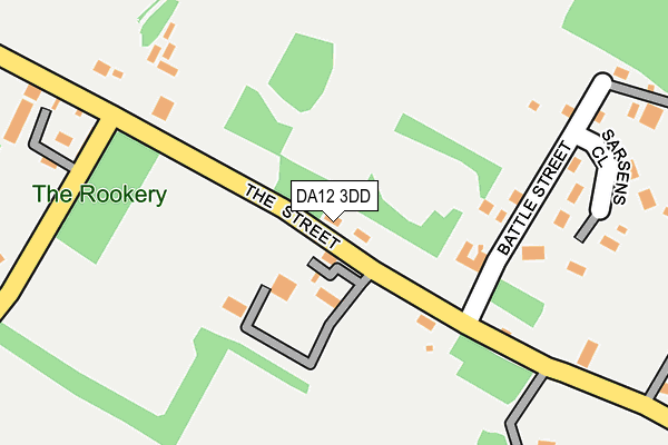 DA12 3DD map - OS OpenMap – Local (Ordnance Survey)