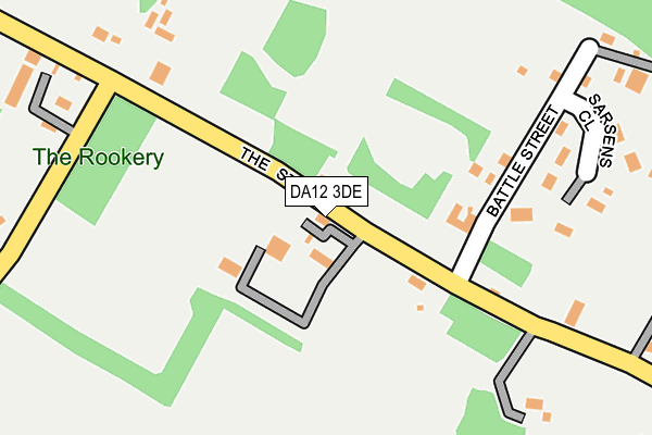 DA12 3DE map - OS OpenMap – Local (Ordnance Survey)