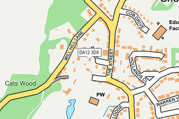 DA12 3DX map - OS OpenMap – Local (Ordnance Survey)