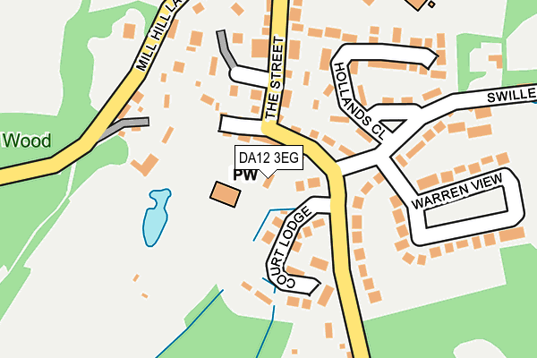 DA12 3EG map - OS OpenMap – Local (Ordnance Survey)
