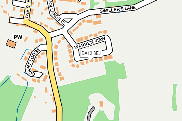 DA12 3EJ map - OS OpenMap – Local (Ordnance Survey)