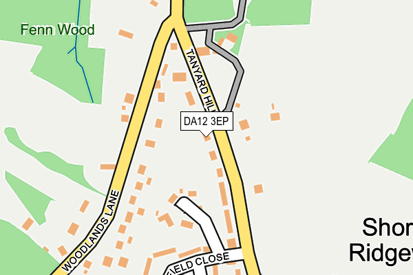DA12 3EP map - OS OpenMap – Local (Ordnance Survey)