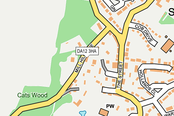 DA12 3HA map - OS OpenMap – Local (Ordnance Survey)