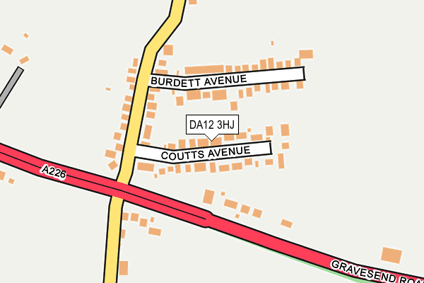 DA12 3HJ map - OS OpenMap – Local (Ordnance Survey)
