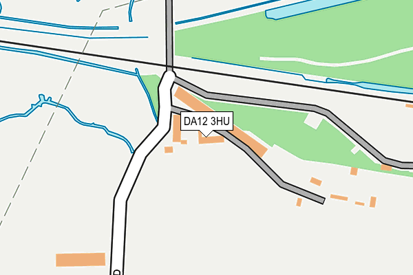 DA12 3HU map - OS OpenMap – Local (Ordnance Survey)