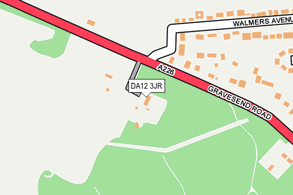 DA12 3JR map - OS OpenMap – Local (Ordnance Survey)