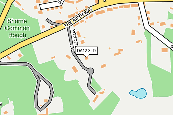 DA12 3LD map - OS OpenMap – Local (Ordnance Survey)