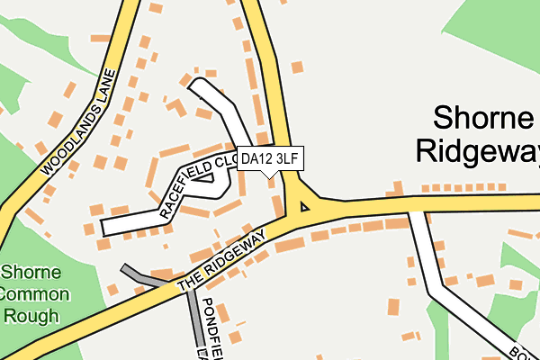 DA12 3LF map - OS OpenMap – Local (Ordnance Survey)