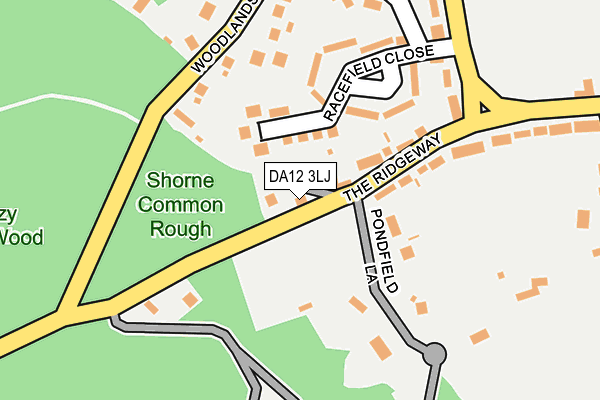 DA12 3LJ map - OS OpenMap – Local (Ordnance Survey)