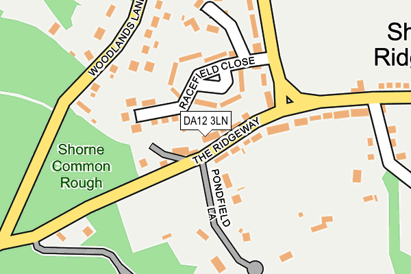 DA12 3LN map - OS OpenMap – Local (Ordnance Survey)