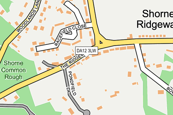 DA12 3LW map - OS OpenMap – Local (Ordnance Survey)