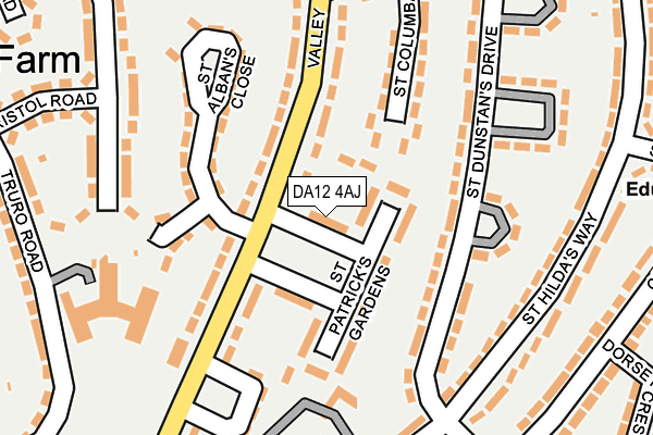 DA12 4AJ map - OS OpenMap – Local (Ordnance Survey)