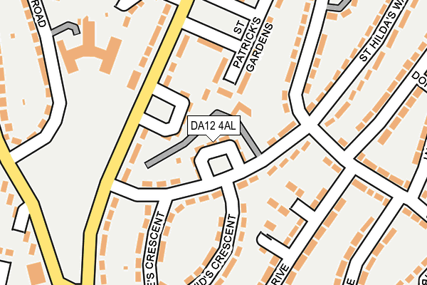DA12 4AL map - OS OpenMap – Local (Ordnance Survey)