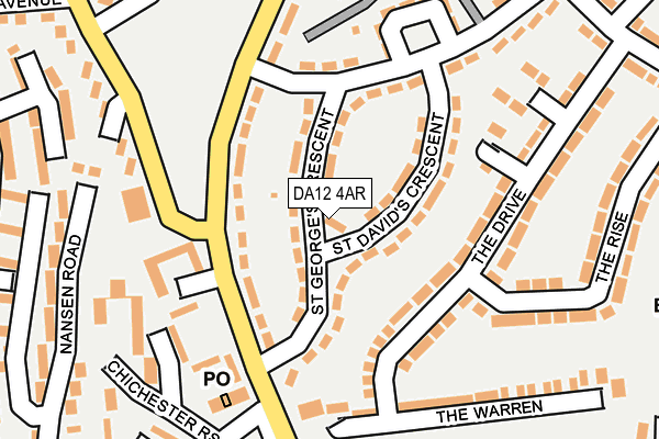 DA12 4AR map - OS OpenMap – Local (Ordnance Survey)