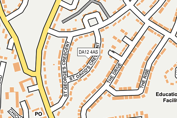 DA12 4AS map - OS OpenMap – Local (Ordnance Survey)
