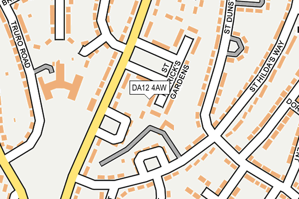 DA12 4AW map - OS OpenMap – Local (Ordnance Survey)