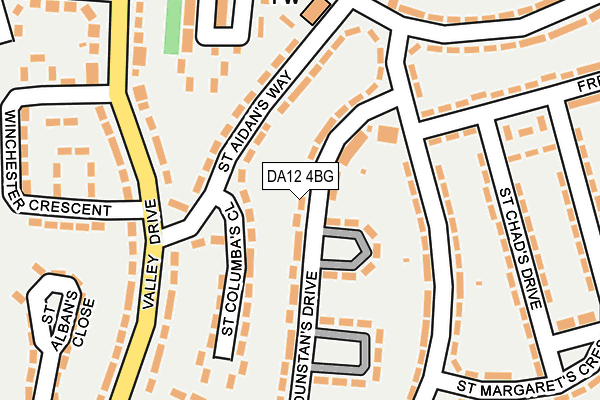 DA12 4BG map - OS OpenMap – Local (Ordnance Survey)