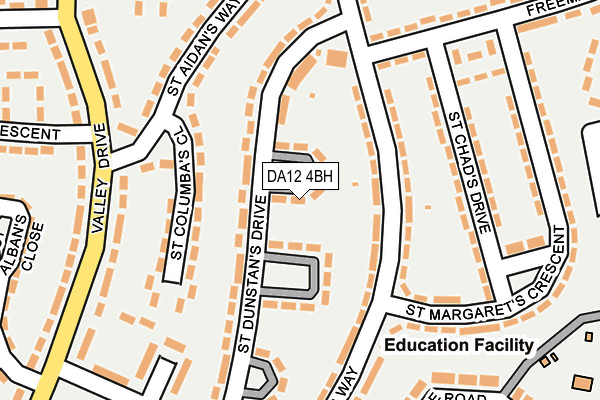 DA12 4BH map - OS OpenMap – Local (Ordnance Survey)